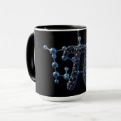 Molecular Pi Day Chemistry Science Coffee Tasse (Vorderseite Links)