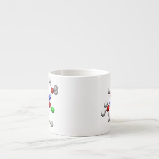 Molecule 3-D Rendering Espressotasse (Vorderseite)