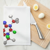 Molecule 3-D Rendering Handtuch (Viertel Falte)