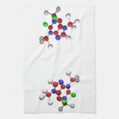Molecule 3-D Rendering Handtuch (Vertikal)