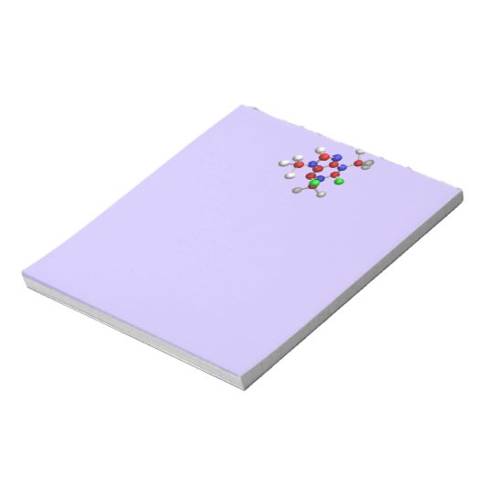 Molecule 3-D Rendering Notizblock (Rotiert)