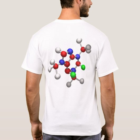 Molecule 3-D Rendering T-Shirt (Rückseite)
