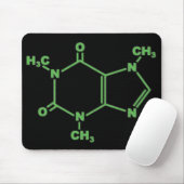 molecule_caffeine mousepad (Mit Mouse)