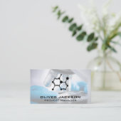 Molecule Icon | Wissenschaftliches Mikroskop Visitenkarte (Stehend Vorderseite)