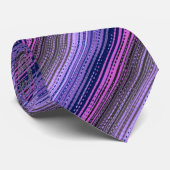 Molecule Variegated Striping Violet zweiseitig Krawatte (Gerollt)
