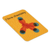 Molekül Art I Liebe Chemie Magnet (Rechte Seite)