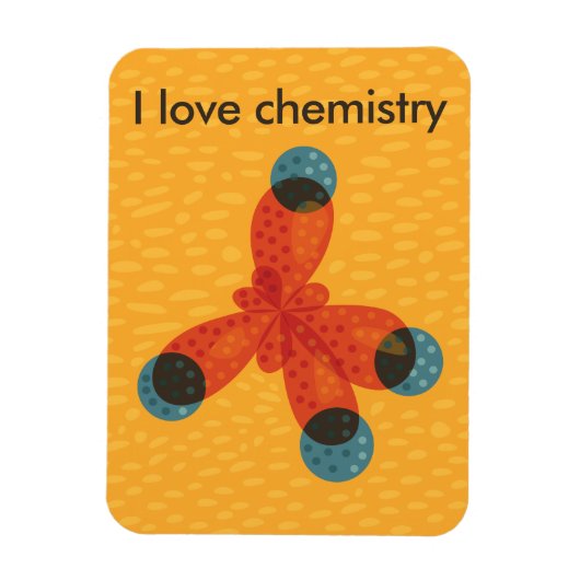 Molekül Art I Liebe Chemie Magnet (Vertikal)