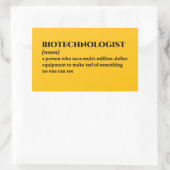 Molekularbiologe Funny Definition Rechteckiger Aufkleber (Tasche)