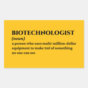 Molekularbiologe Funny Definition Rechteckiger Aufkleber