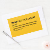 Molekularbiologe Funny Definition Rechteckiger Aufkleber (Umschlag)