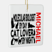 Molekularbiologe Lieben Cats CUSTOM Keramikornament (Rechts)