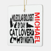 Molekularbiologe Lieben Cats CUSTOM Keramikornament (Links)