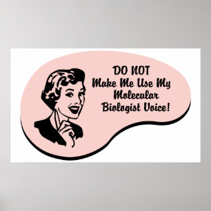 Molekularbiologe-Stimme Poster