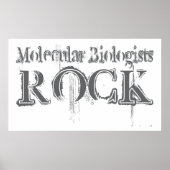 Molekularbiologen Rock Poster (Vorne)