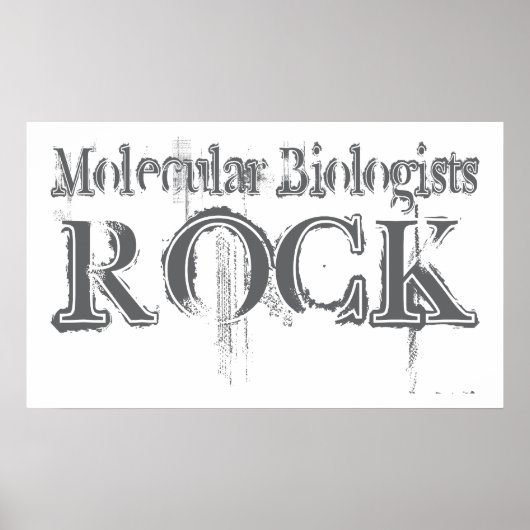 Molekularbiologen Rock Poster (Vorne)