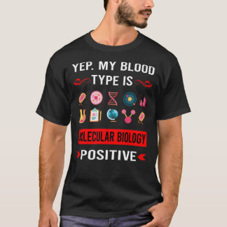Molekularbiologie-Biologe des Bluttyps T-Shirt