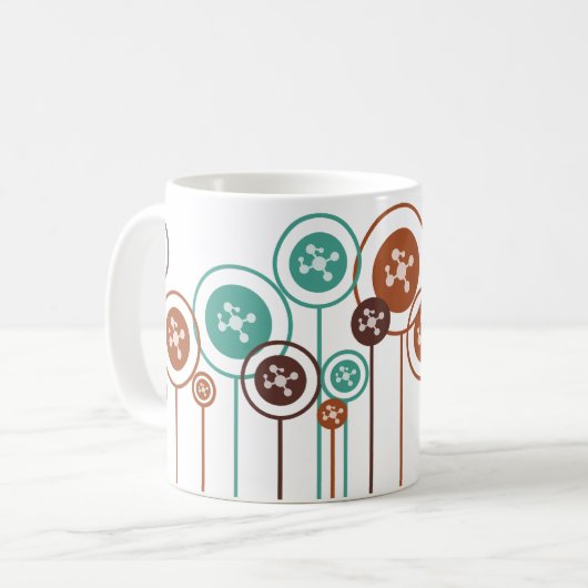 Molekularbiologie-Gänseblümchen Kaffeetasse (Vorderseite Links)