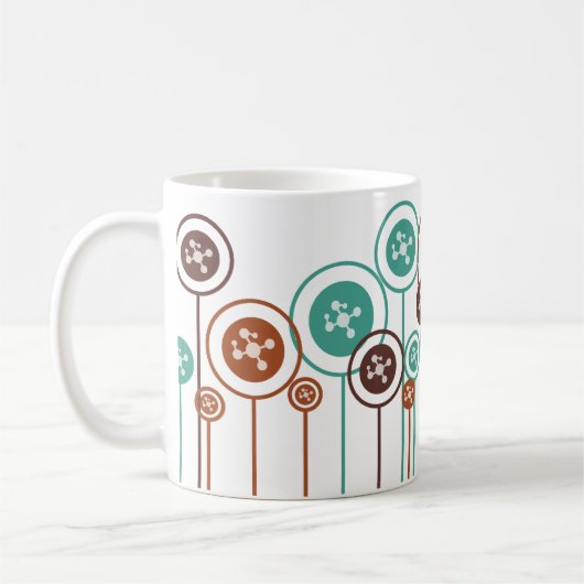 Molekularbiologie-Gänseblümchen Kaffeetasse (Links)