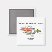 Molekularbiologin Inside (DNA-Replikation) Magnet (Vorderseite/Rückseite)