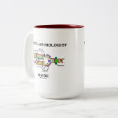 Molekularbiologin Inside (DNA-Replikation) Zweifarbige Tasse (Vorderseite Links)