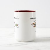 Molekularbiologin Inside (DNA-Replikation) Zweifarbige Tasse (Mittel)