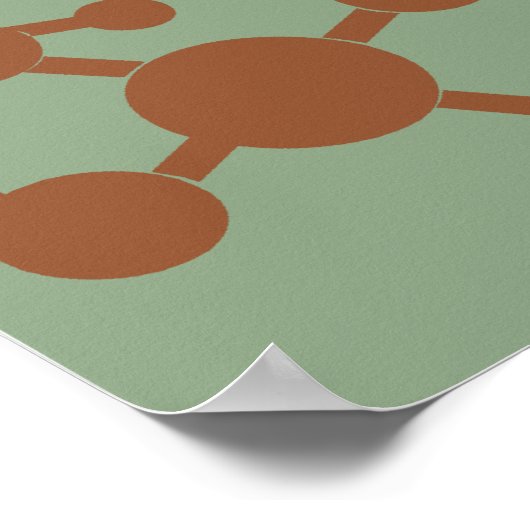 Molekulare Biologie Pop Art Poster (Ecke)