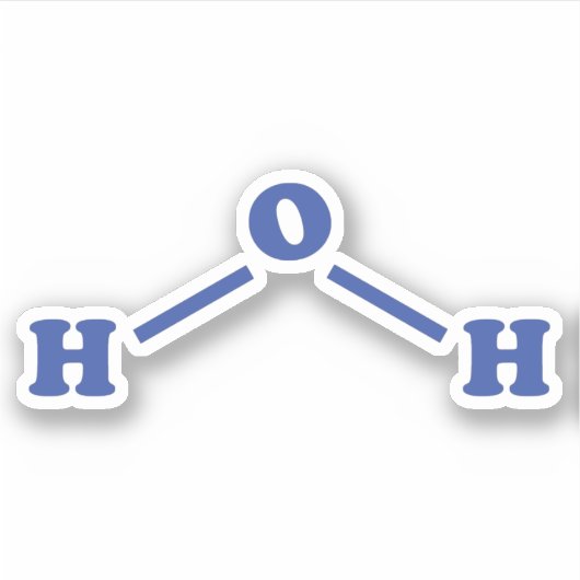 Molekulare chemische Formel Aufkleber (Vorderseite)