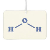 Molekulare chemische Formel Autolufterfrischer (Rückseite)
