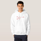 Molekulare chemische Formel für Dopamin Hoodie (Vorne ganz)