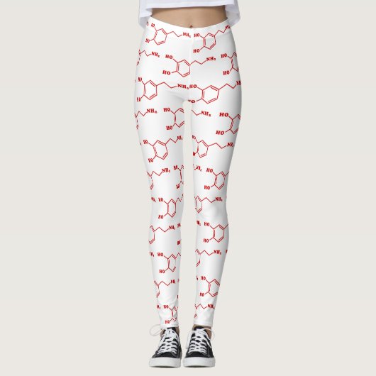 Molekulare chemische Formel für Dopamin Leggings (Vorderseite)