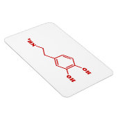 Molekulare chemische Formel für Dopamin Magnet (Rechte Seite)