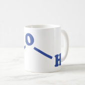 Molekulare chemische Formel Kaffeetasse (VorderseiteRechts)