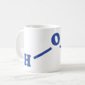 Molekulare chemische Formel Kaffeetasse (Vorderseite Links)