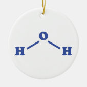 Molekulare chemische Formel Keramik Ornament (Vorne)