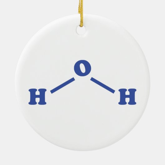 Molekulare chemische Formel Keramik Ornament (Hinten)