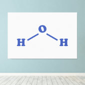 Molekulare chemische Formel Leinwanddruck (Insitu (Holzboden))