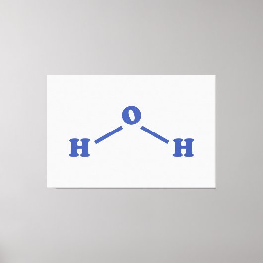 Molekulare chemische Formel Leinwanddruck (Vorderseite)