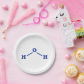 Molekulare chemische Formel Pappteller (Party)