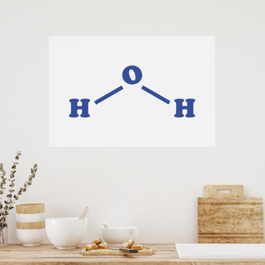 Molekulare chemische Formel Poster (Küche)