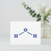 Molekulare chemische Formel Postkarte (Stehend Vorderseite)