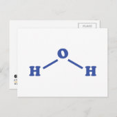 Molekulare chemische Formel Postkarte (Vorne/Hinten)