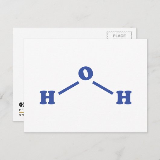 Molekulare chemische Formel Postkarte (Vorne/Hinten)