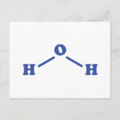 Molekulare chemische Formel Postkarte (Vorderseite)