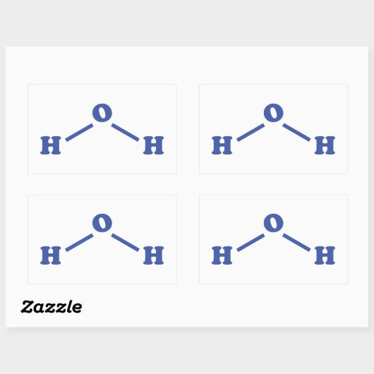 Molekulare chemische Formel Rechteckiger Aufkleber (Blatt)