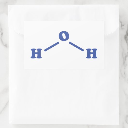 Molekulare chemische Formel Rechteckiger Aufkleber (Tasche)