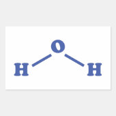Molekulare chemische Formel Rechteckiger Aufkleber (Vorderseite)