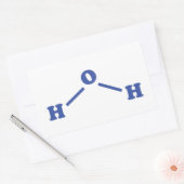 Molekulare chemische Formel Rechteckiger Aufkleber (Umschlag)