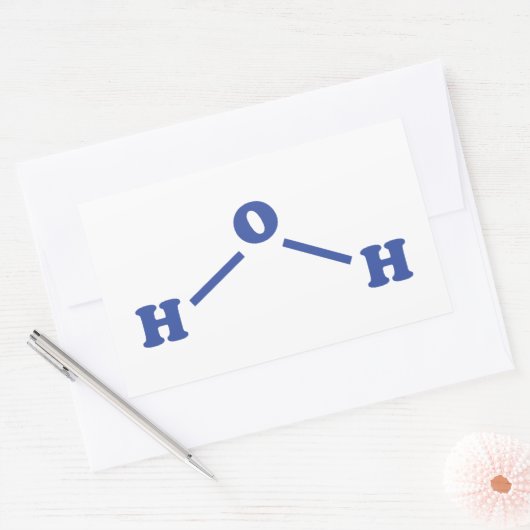 Molekulare chemische Formel Rechteckiger Aufkleber (Umschlag)