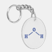 Molekulare chemische Formel Schlüsselanhänger (Vorderseite links)
