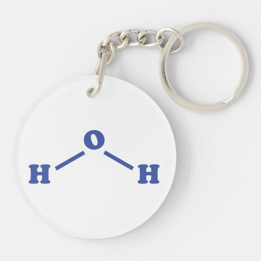 Molekulare chemische Formel Schlüsselanhänger (Rückseite)